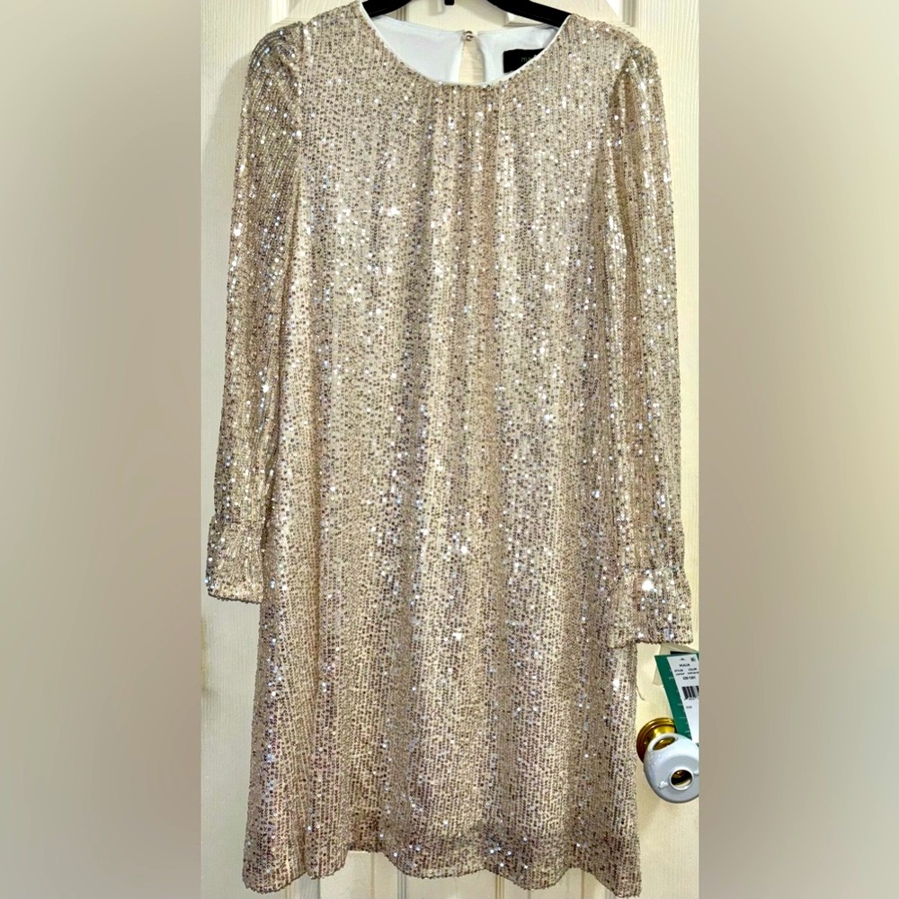 Sequences ivory color knee length dress